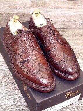 * NIB * $395 Allen Edmonds BROADSTREET Premier 7 D Brn Grain * add $15 new Trees